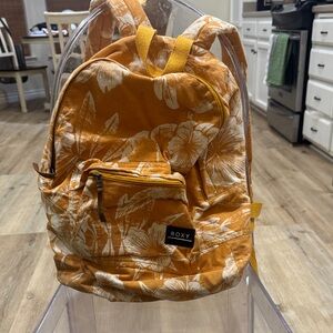 Roxy Orange and White Floral Bag